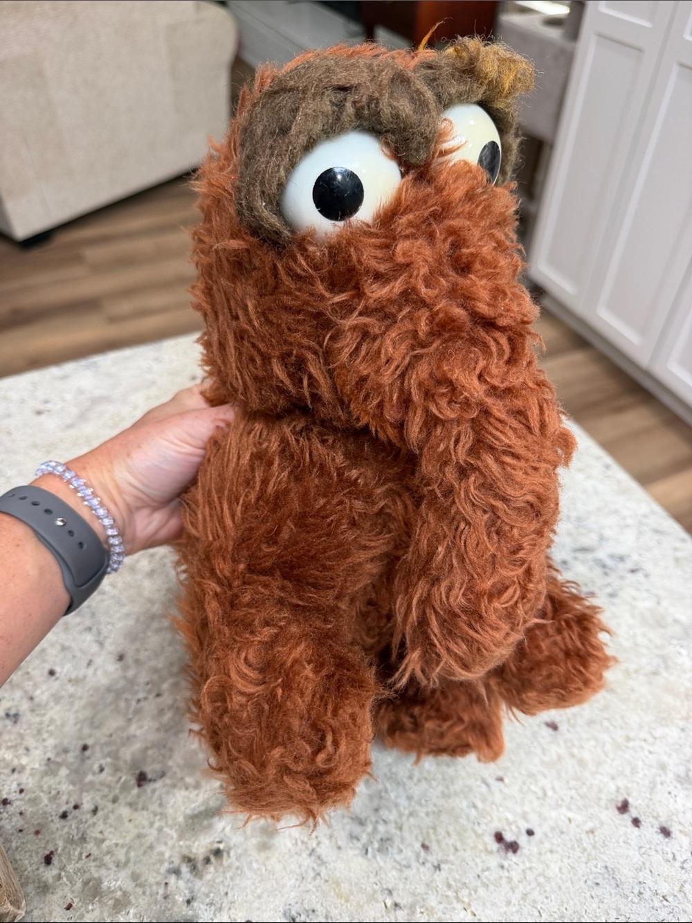 Vintage Snuffy Mr Snuffleupagus Stuffed Animal Sesame Street Knickerbocker Plush